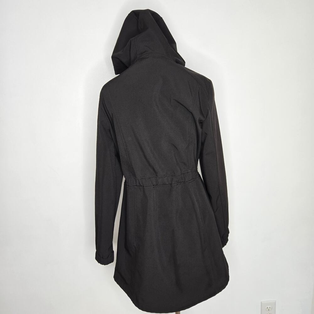 Lauren Ralph Lauren Stylish Hooded Soft Shell Anorak Raincoat Black Women Small - Picture 4 of 14